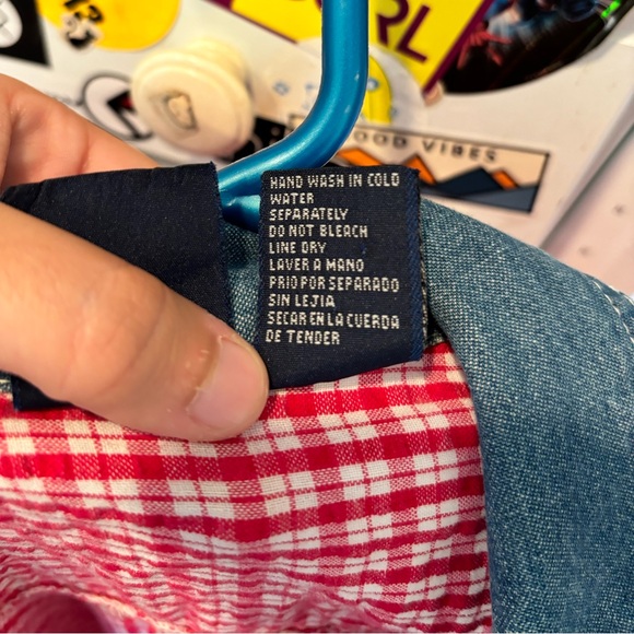 Vintage Gingham Button Up Shirt - Picture 3 of 6